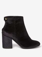 Black 'Mariah' Velvet Boots