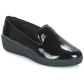 Chaussures FitFlop AUDREY SMOKING SLIPPERS CRINKLE PATENT