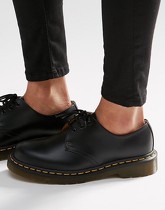 Dr Martens - 1461 Gibson - Chaussures plates à 3 paires d'œillets - Noir