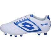 Chaussures de foot Lotto sneakers blanc cuir bleu BT585