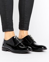 H by Hudson - Chaussures plates en cuir - Noir
