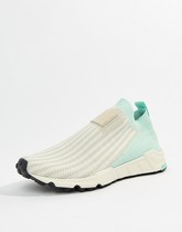 adidas Originals - Eqt Support Sock 1/3 - Baskets - Blanc et menthe - Blanc