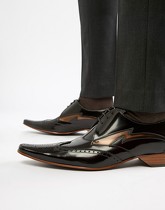 Jeffery West - Chaussures à motif éclair contrastant - Marron