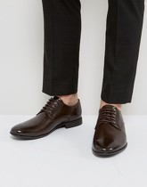 ASOS - Chaussures richelieu en similicuir avec bout fantaisie - Marron - Marron