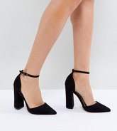 ASOS DESIGN - Pebble - Chaussures pointues à talons hauts - Noir