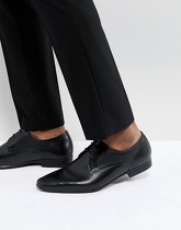 Pier One - Chaussures derby en cuir effet relief - Noir - Noir