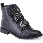 Boots La Modeuse Bottines noires à boucles oversize