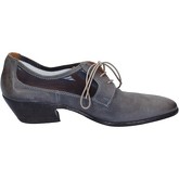 Chaussures escarpins Moma élégantes bleu cuir gris textile BT614