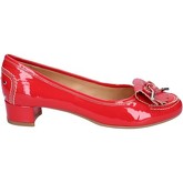 Chaussures escarpins Calpierre ballerines rouge cuir verni BT673