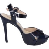 Chaussures escarpins Ikaros sandales bleu cuir verni BT756