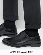 ASOS - Chaussures Oxford style richelieu en cuir - Noir - Noir