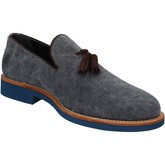 Chaussures Di Mella mocassins bleu textile AD330
