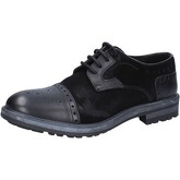 Chaussures Nyon NYON élégantes noir daim cuir AD655