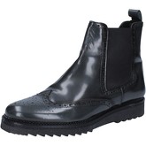 Boots Salvo Barone bottines gris cuir brillant BZ143