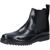 Boots Salvo Barone bottines noir cuir brillant BZ144