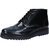 Boots Salvo Barone bottines noir cuir brillant BZ155
