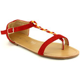Sandales Cendriyon Tongs Rouge Chaussures Femme
