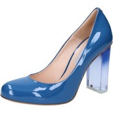 Chaussures escarpins Calpierre escarpins bleu cuir verni BZ721