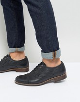 Silver Street - Chaussures richelieu en cuir avec semelle moulée - Noir - Noir