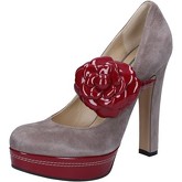 Chaussures escarpins D-marra escarpins gris daim rouge AJ44