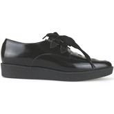 Chaussures Jeannot élégantes noir cuir brillant AJ98