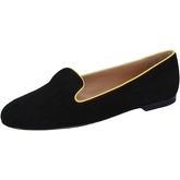 Chaussures Bally mocassins noir daim jaune BY03