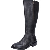 Bottes Moma bottes noir cuir BY611