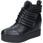 Bottines Albano sneakers noir cuir BY882