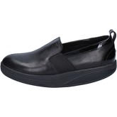 Chaussures Mbt slip on mocassins noir cuir cuir verni BY976