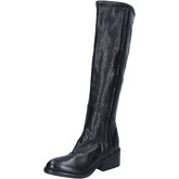 Bottes Moma bottes noir cuir BY922