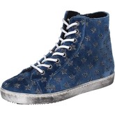 Chaussures Mancapane sneakers bleu velours BX172