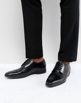 Pier One - Chaussures richelieu en cuir - Noir - Noir