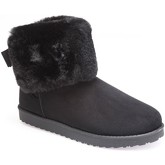 Bottes neige La Modeuse Boots noires grandes tailles fausse fourrure