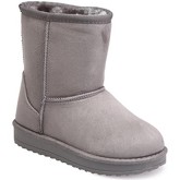 Bottes neige La Modeuse Boots grises enfant en suédine