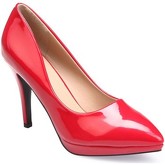 Chaussures escarpins La Modeuse Stilettos grande taille rouges vernis