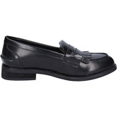Chaussures Francescomilano mocassins noir cuir BX367