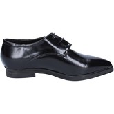 Chaussures Francescomilano élégantes noir cuir BX328