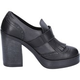 Chaussures escarpins Bollicine mocassins gris cuir noir BX721