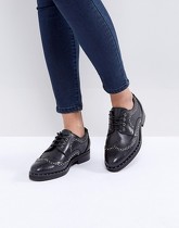 ASOS - MONTEREY - Chaussures plates cloutées en cuir - Noir