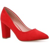 Chaussures escarpins La Modeuse Escarpins en suédine rouges