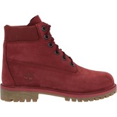 Boots Timberland 6in Premium WP velours Femme Bordeaux