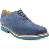 Chaussures Bernuci richelieu velours bleu