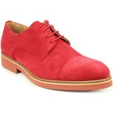 Chaussures Bernuci derby velours rouge