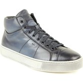 Chaussures Santoni sneakers cuir bleu