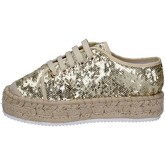 Chaussures Francescomilano sneakers platine textile paillettes BS77