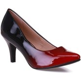 Chaussures escarpins La Modeuse Stilettos vernis dégradés rouge et noir grande taille