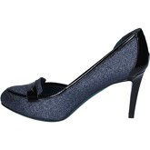 Chaussures escarpins 18 Kt escarpins bleu cuir vernis glitter BS184