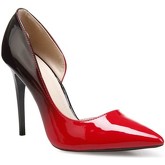 Chaussures escarpins La Modeuse Stilettos dégradés rouge vernis bout pointu
