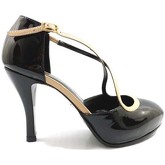 Chaussures escarpins Guido Sgariglia escarpins noir cuir verni beige ay111