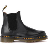 Boots Dr Martens Bottes amphibies modèle 2976 en cuir noir avec surpiqûres